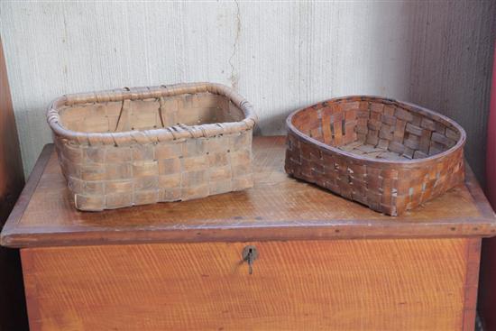 TWO DECORATED BASKETS Including 123cbb