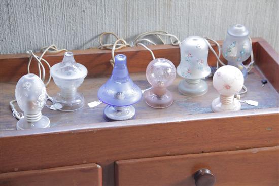 SEVEN CZECHOSLOVAKIAN PERFUME LAMPS