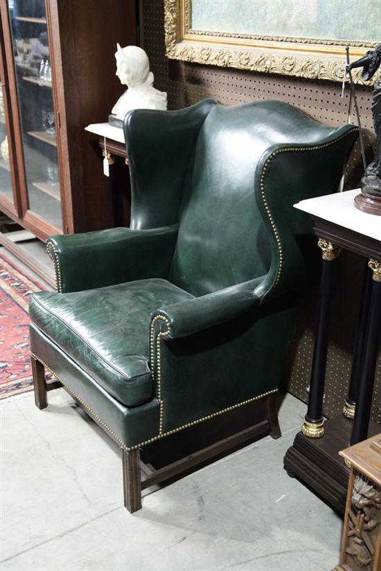 HICKORY CHAIR CO. WINGBACK ARMCHAIR.