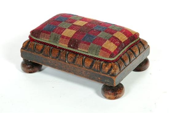 CARVED FOOTSTOOL. England  19th