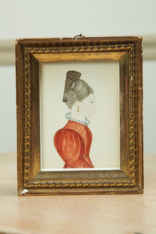 MINIATURE PORTRAIT OF A LADY ATTRIBUTED 12289f