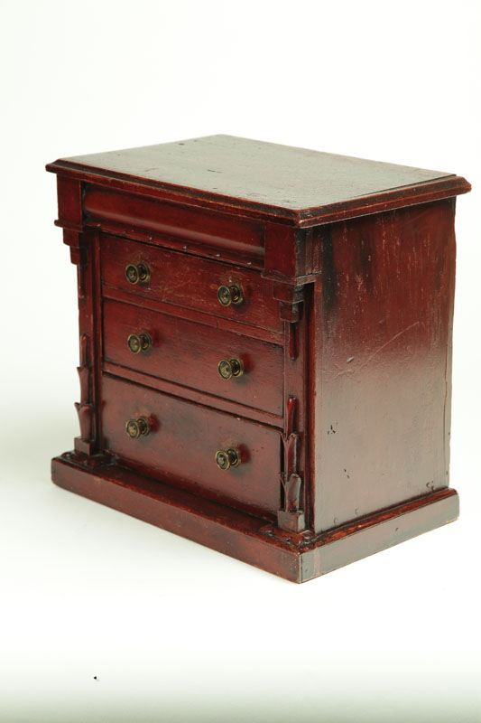 MINIATURE CHEST OF DRAWERS American 1228d7