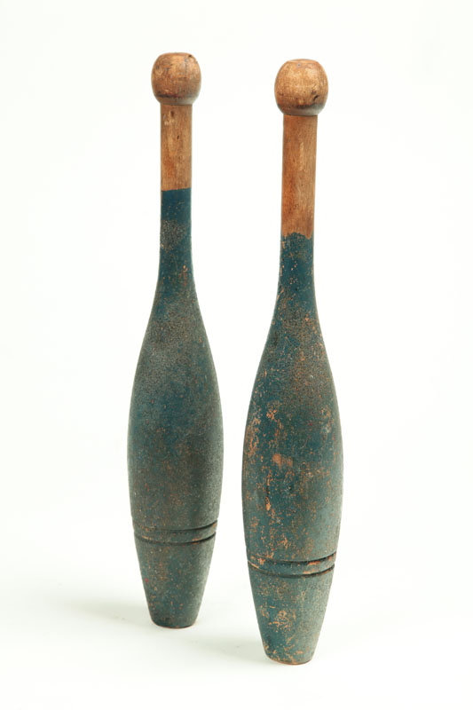 PAIR OF INDIAN OR JUGGLING CLUBS.