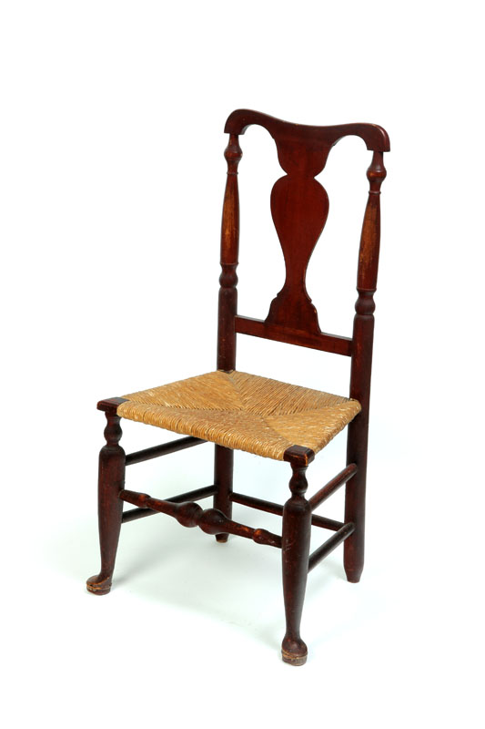 QUEEN ANNE SIDE CHAIR.  Hudson