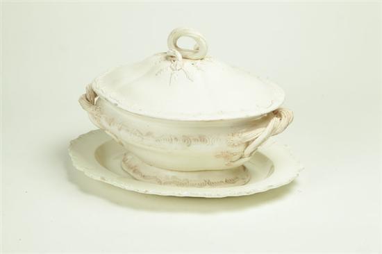 TUREEN AND PLATTER.  England  late 18th-early