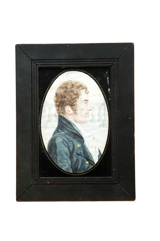 MINIATURE PORTRAIT OF A GENTLEMAN.