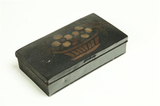 TOLE BOX.  American  19th century