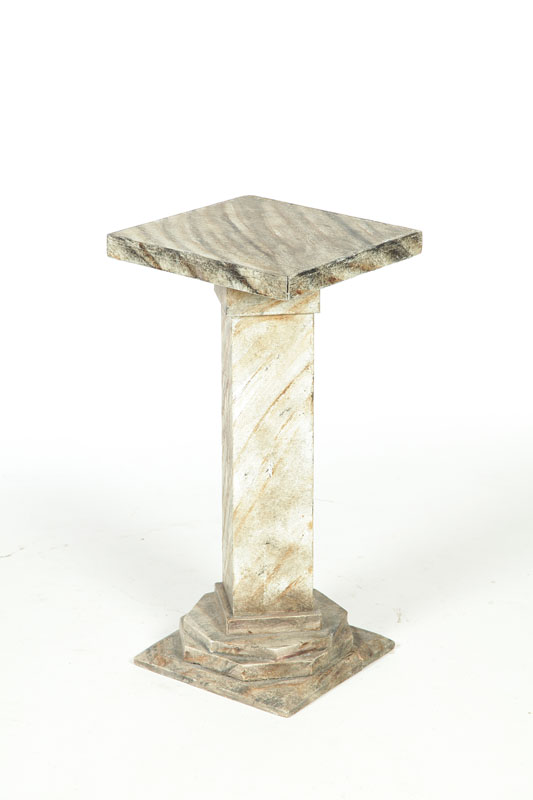 DECORATED PEDESTAL Probably American 1229ff