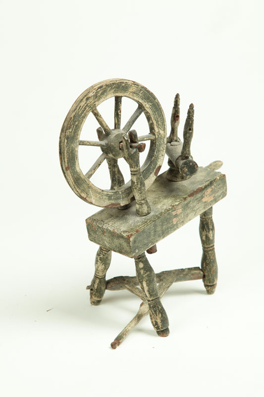 TOY SPINNING WHEEL.  Early 20th century