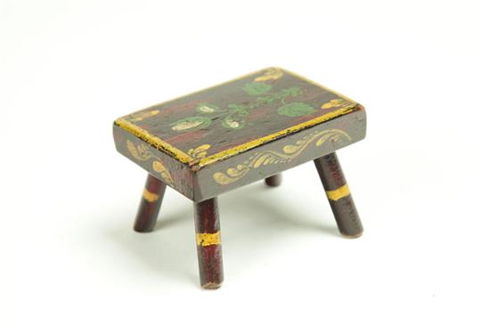 MINIATURE DECORATED FOOTSTOOL  122a1b