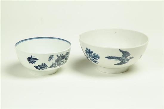 TWO WASTE BOWLS.  England  late