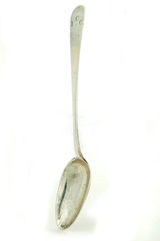 EARLY SILVER TABLESPOON Marked 122a44