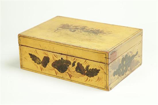 DECORATED BOX.  Attributed to Camden