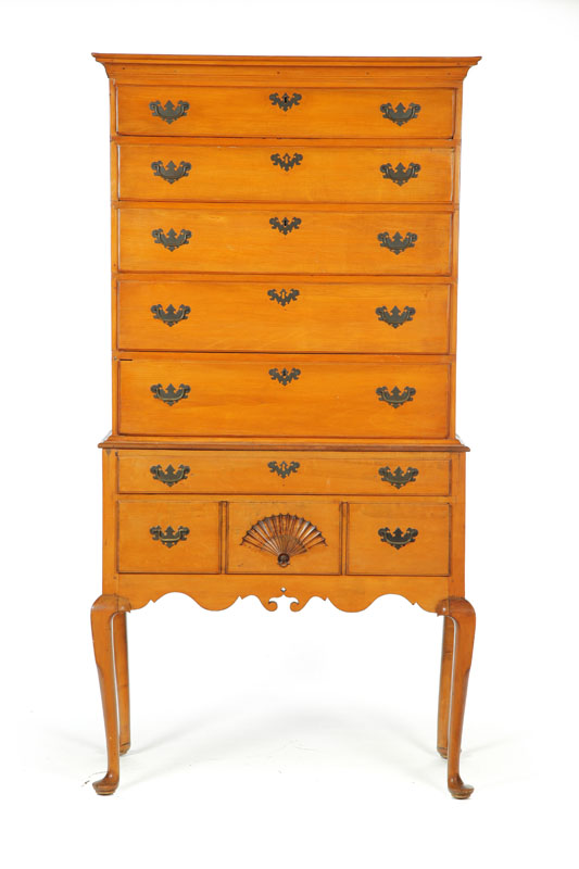 QUEEN ANNE HIGH CHEST OF DRAWERS  122ad7