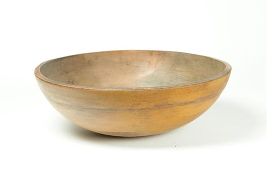 WOODEN BOWL.  American  mid 19th