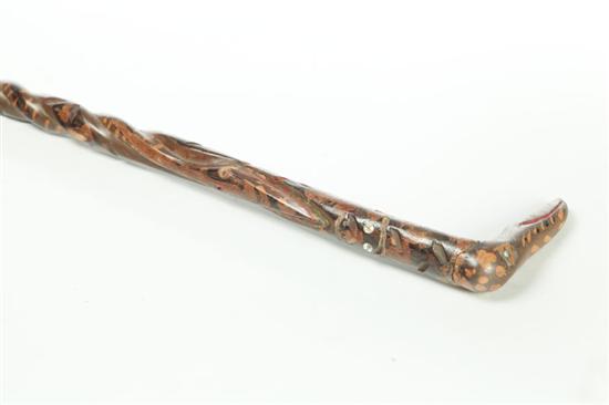 FOLK ART CANE BY ELIJAH PIERCE