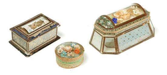 THREE TRINKET BOXES Probably 122b0e