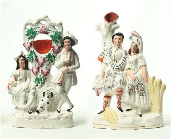 ***TWO STAFFORDSHIRE FIGURAL GROUPS.