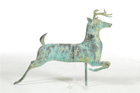 STAG WEATHERVANE.  American  late
