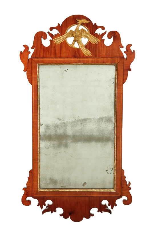CHIPPENDALE MIRROR Probably American 122b8b