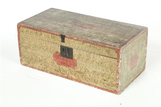 DECORATED BOX American mid 19th 122bab