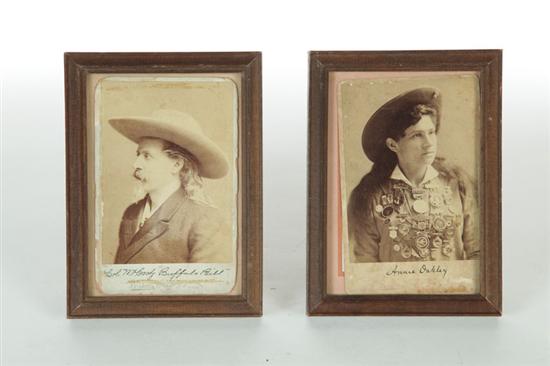 CABINET CARDS OF ANNIE OAKLEY AND