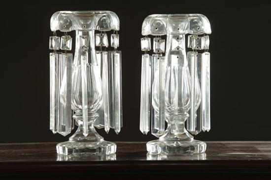 PAIR OF CUT GLASS LUSTERS American 122c16