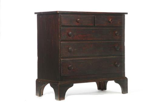 CHIPPENDALE CHEST OF DRAWERS  122c51