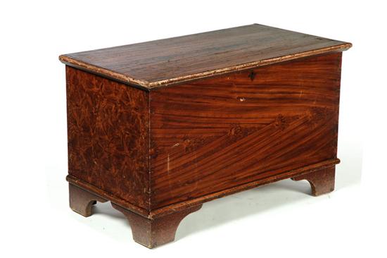 DECORATED BLANKET CHEST.  American