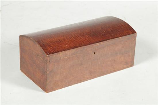 DECORATED BOX.  American  mid 19th