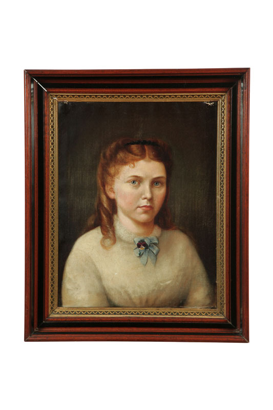 PORTRAIT OF A GIRL AMERICAN SCHOOL 122c72