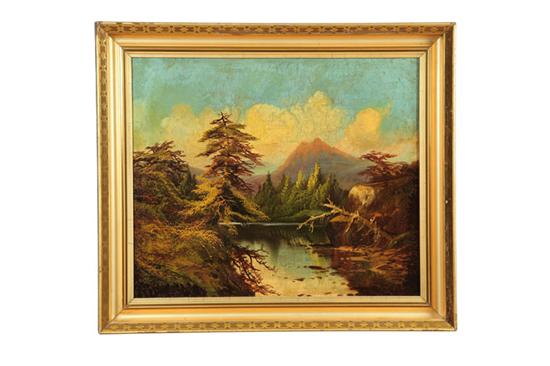 MOUNTAIN LANDSCAPE PAINTING CONTINENTAL 122c6f