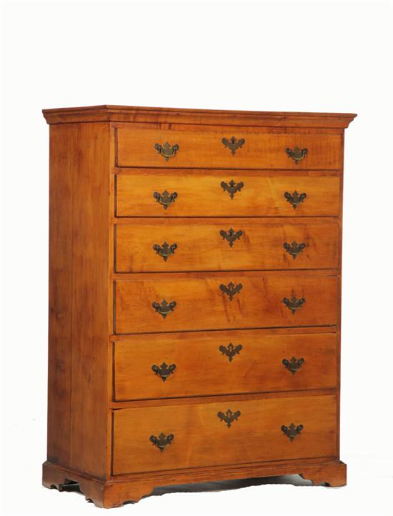 CHIPPENDALE TALL CHEST OF DRAWERS  122c76