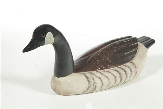 CARVED CANADA GOOSE.  American