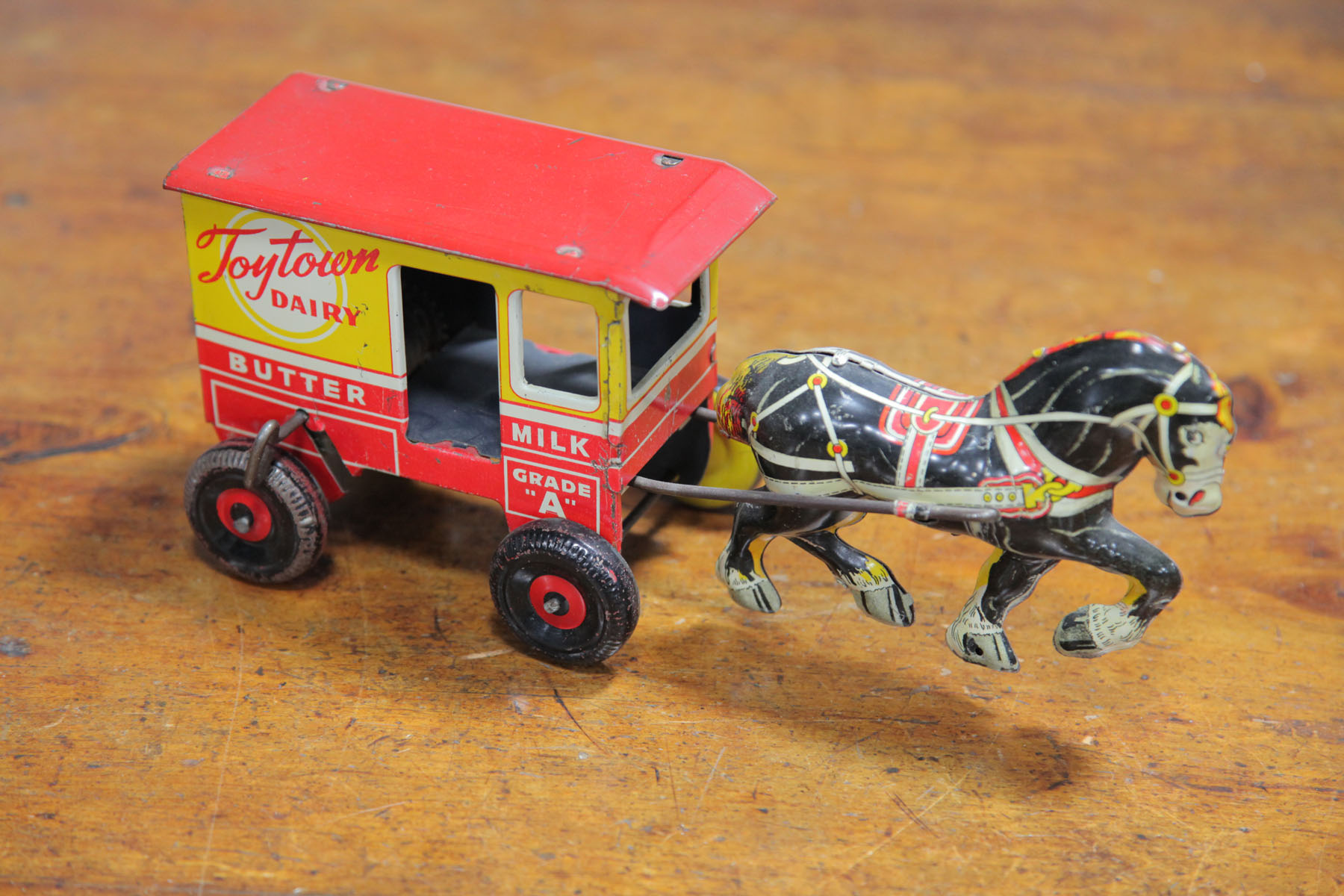 MARX TOYTOWN DAIRY WAGON.  American