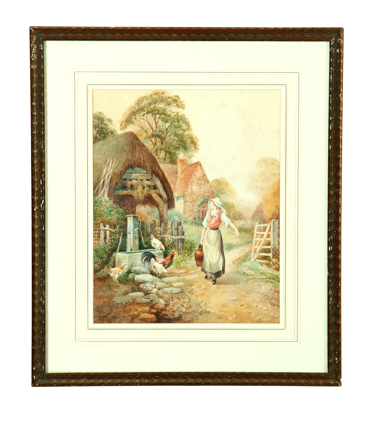 COTTAGE SCENE BY CECIL JACK KEATS 122e3c