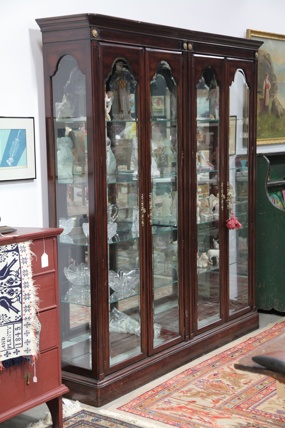 PAIR OF UNION NATIONAL DISPLAY CASES.