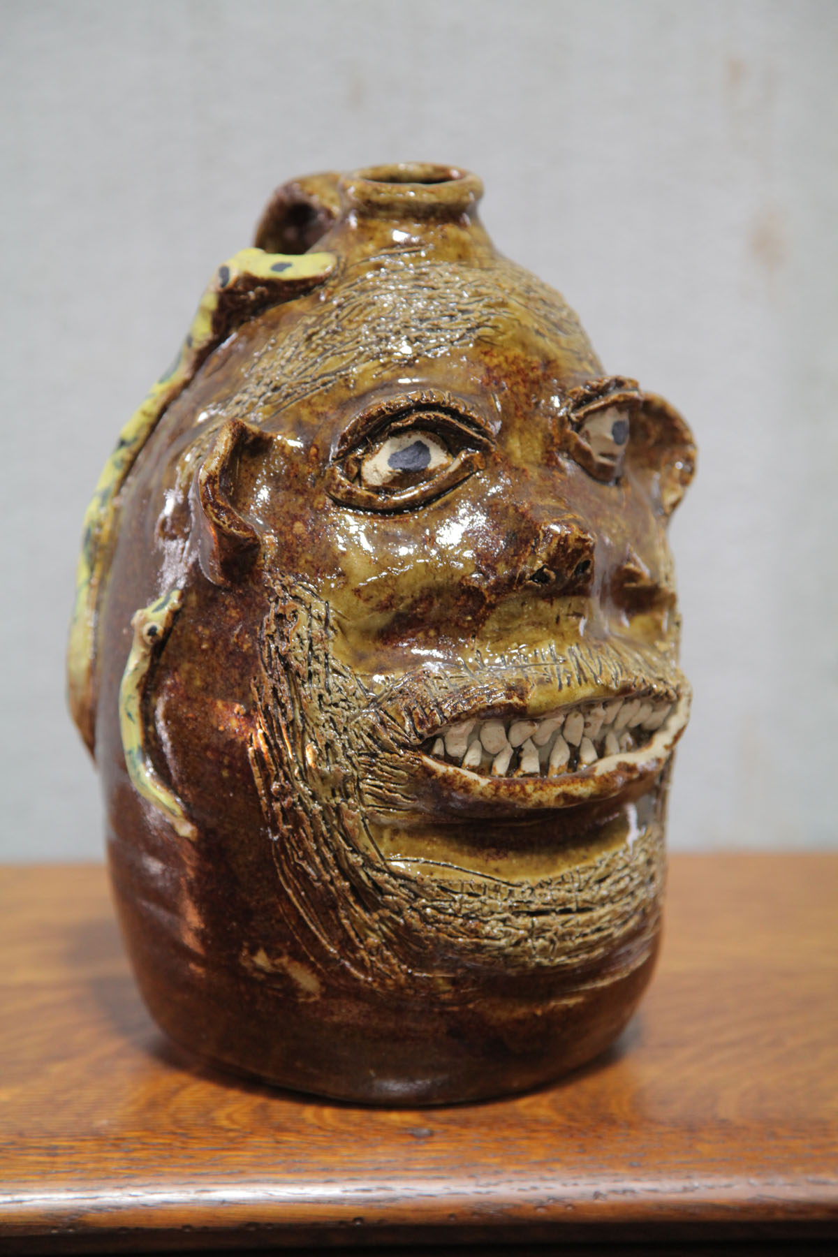 FACE JUG.  Georgia  20th century. Grotesque