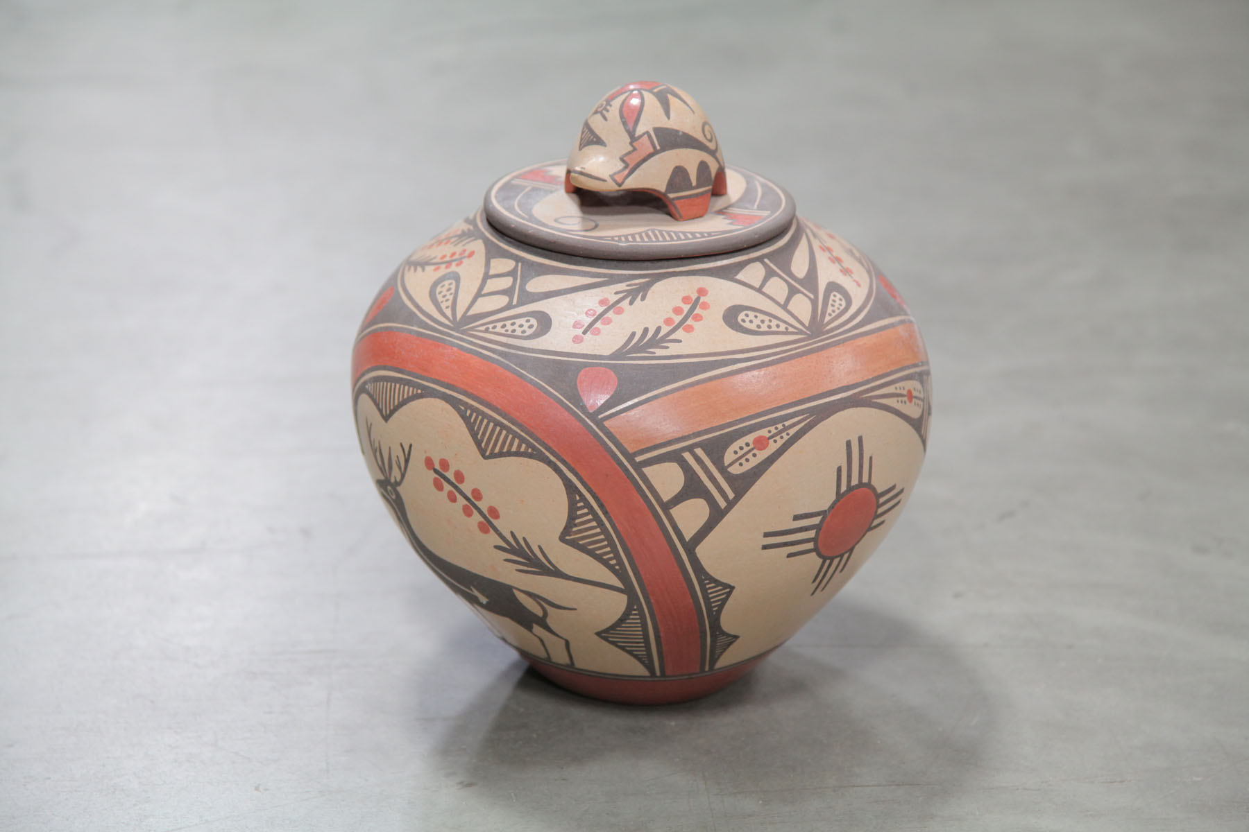 ZIA RED CLAY POT.  American  20th century.