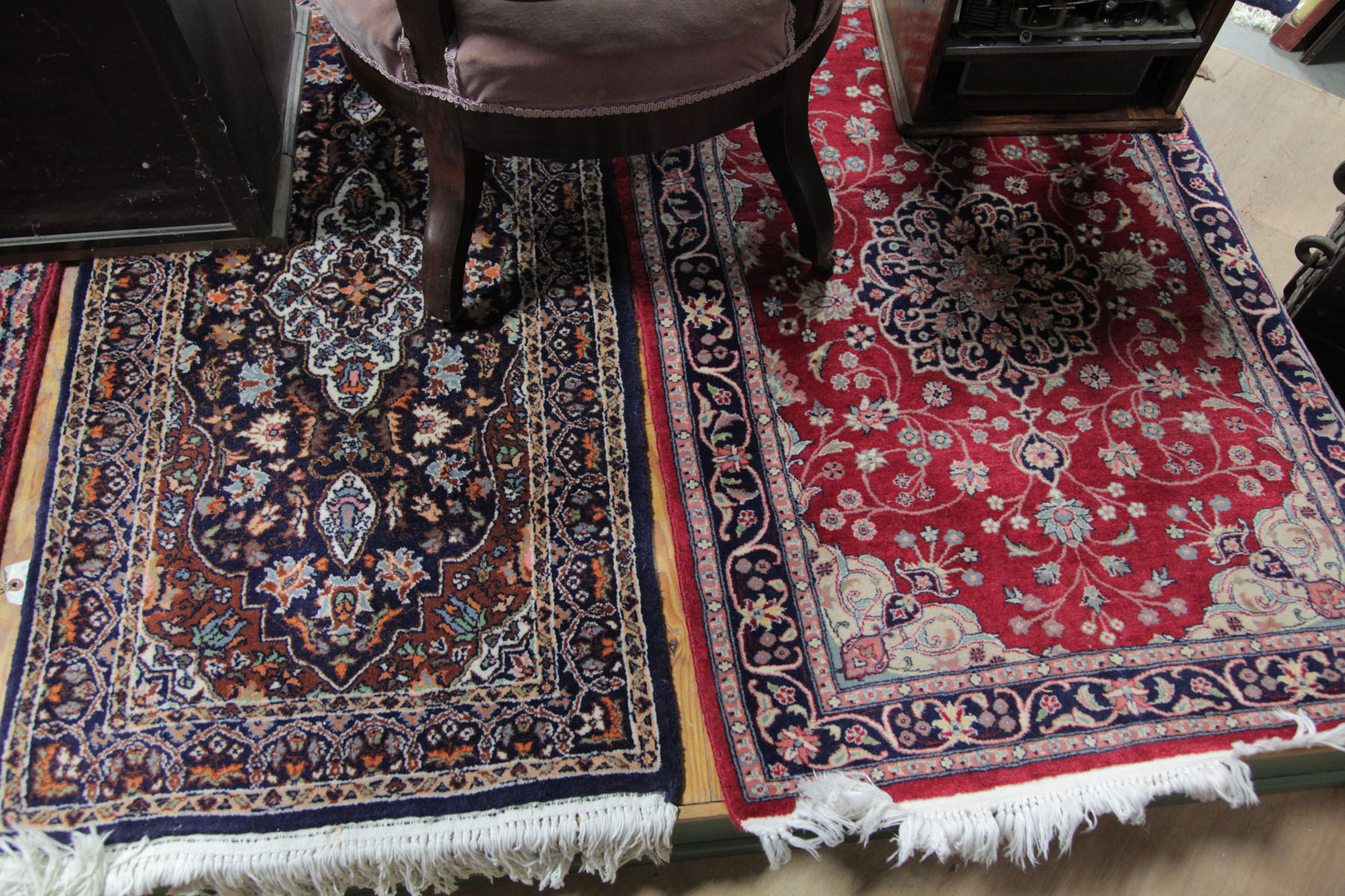 TWO ORIENTAL STYLE MATS.  American