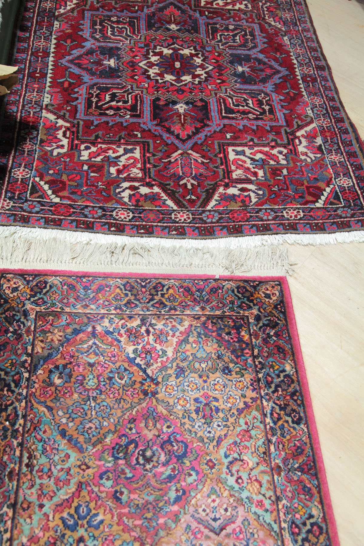 TWO ORIENTAL STYLE AREA RUGS  122ef7