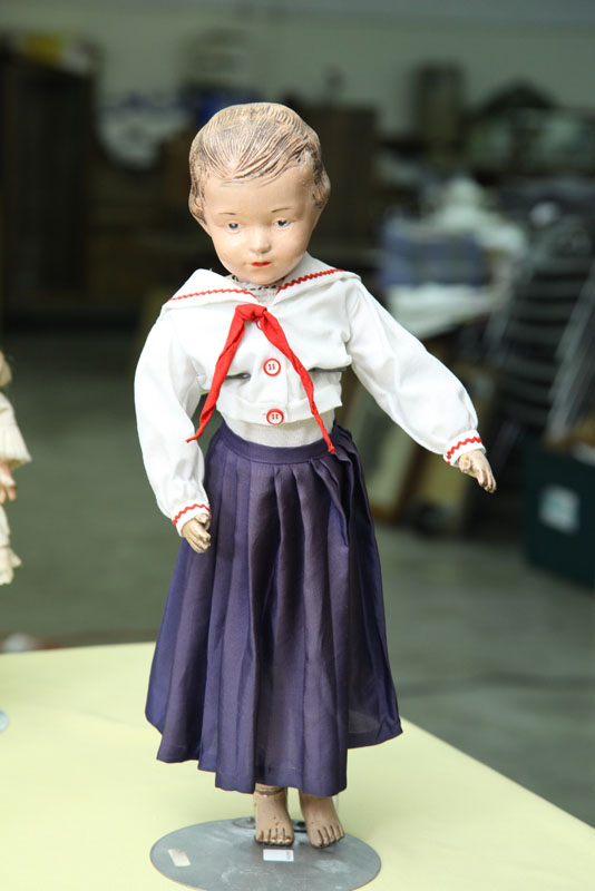 SCHOENHUT DOLL. Wood jointed doll