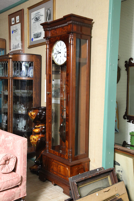 TALL CASE CLOCK. Sligh cable wound clock