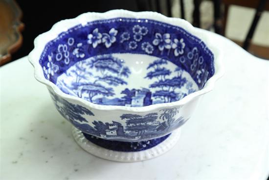 COPELAND SPODE PUNCHBOWL. Blue