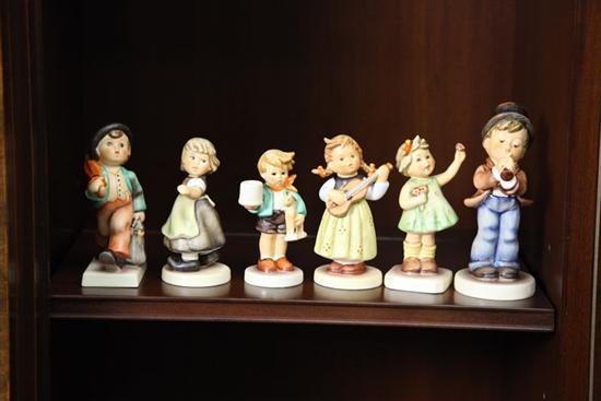 SIX HUMMEL FIGURES. Forever Yours.