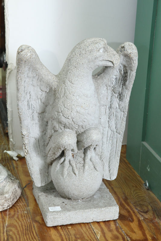 STONE EAGLE. Spreaded wings with head