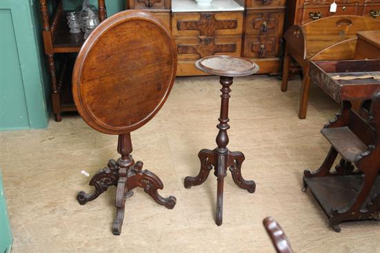 TWO PIECES OF VICTORIAN FURNITURE.