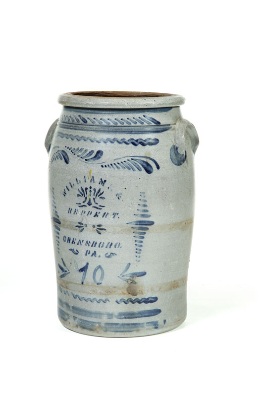 STONEWARE CROCK.  American  2nd