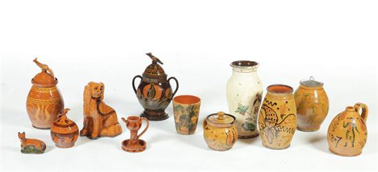 GROUP OF MODERN REDWARE.  Ohio