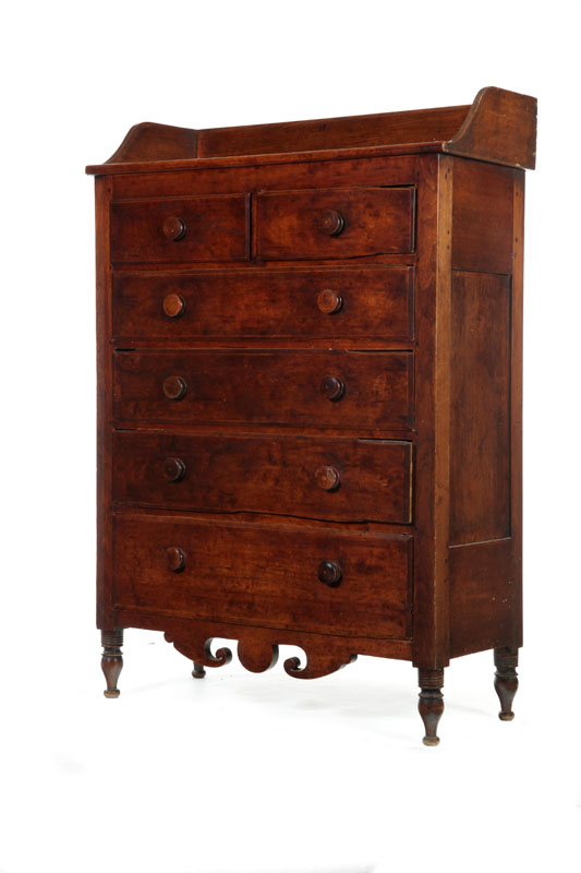 TALL CHEST OF DRAWERS.  Midwestern